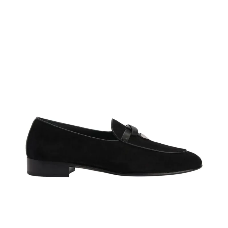 Giuseppe Zanotti Ewerton Almond toe Suede Loafers-1