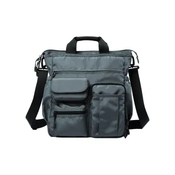 MOYYI Oxford Shoulder Bags Handbags Large Size Men's Black Gray