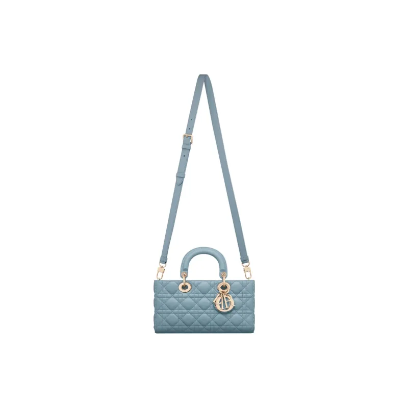 DIOR Lady D JOY Sheepskin Lady Dior Bag Shoulder Bag, Crossbody Bag, Handbag Women's Sky Blue-5