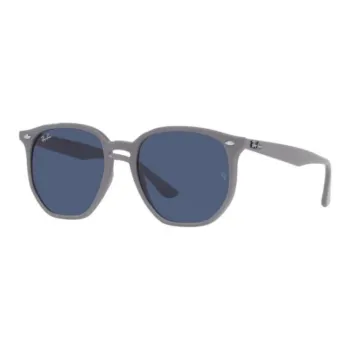 RayBan Plastic Irregular Shape Sunglasses Unisex Gray