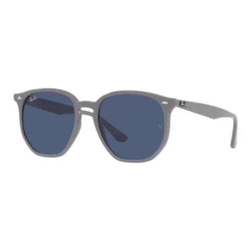 RayBan Plastic Irregular Shape Sunglasses Unisex Gray