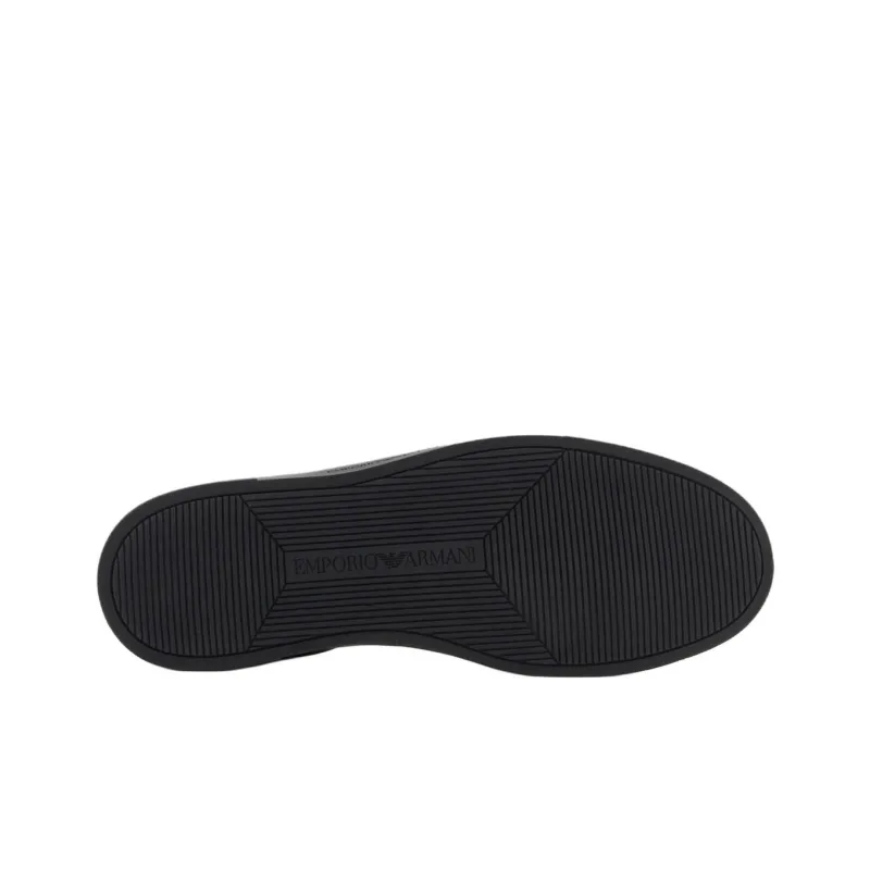 EMPORIO ARMANI Low Top Skateboard Shoes Men's Black-5