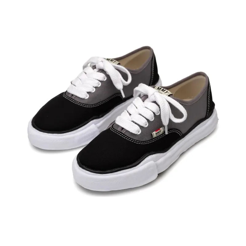 MIHARA YASUHIRO Baker Anti-Slip Wear-Resistant Low-Top Canvas Shoes Unisex Black Gray Color-2