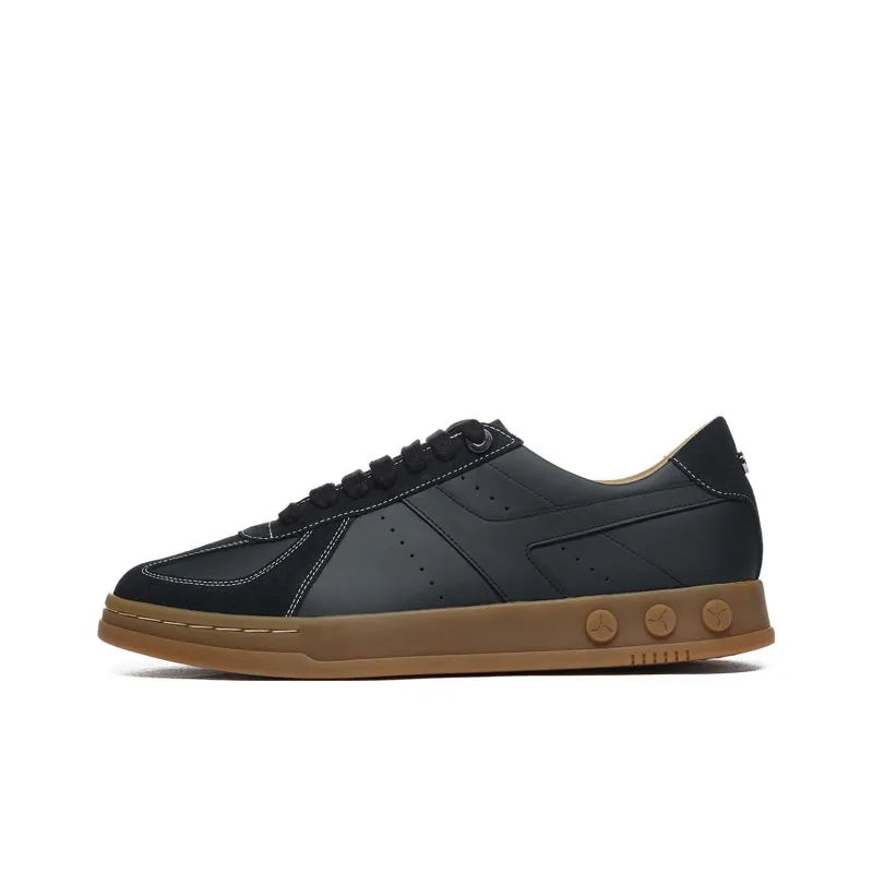 LI NING 1990 Zhengrong 002 Anti Slip And Wear Resistant Lightweight Low Top Skateboard Shoes Men's Black-0