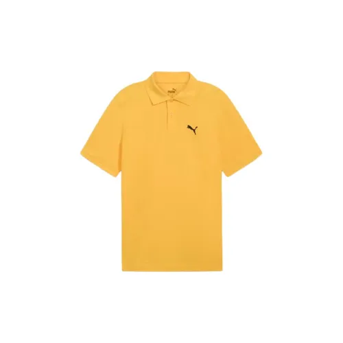 PUMA Essential Pique Polo Shirts Men Yellow