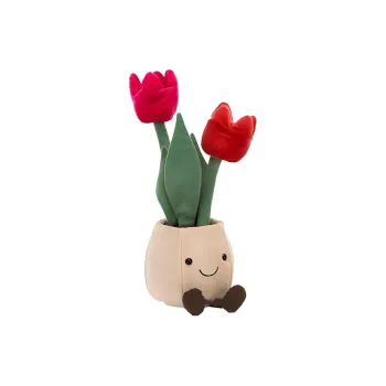 JELLYCAT Amuseables Tulip Pot Plush Toy