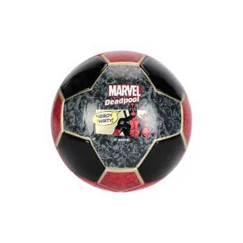 Zudis Size 5 Soccer PVC Machine Stitched Soccer Ball Unisex Black Red