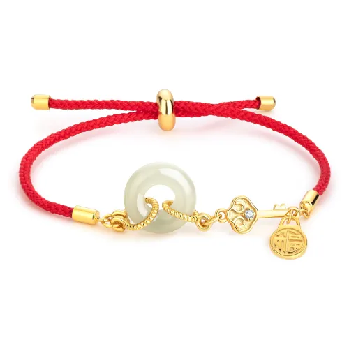 Crystal Sweet Fang Hetian Jade Bracelets Women's