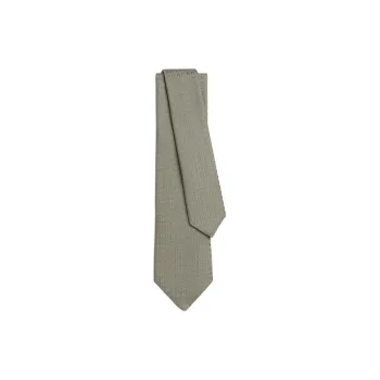 HERMES Mulberry Silk Ties Men's Sage Green