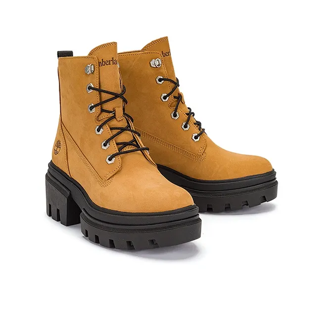 Timberland Everleigh 6 Inch Boots 'Wheat Full Grain' Women's-3