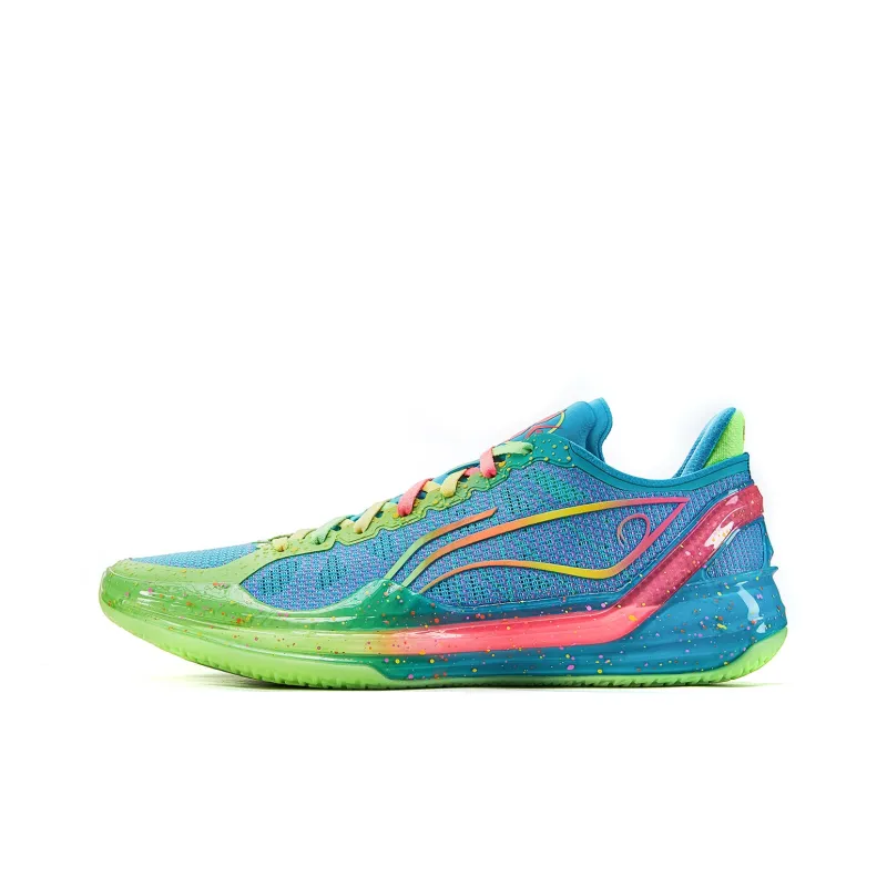 LiNing Blade 4V2 Poisonous Frog Cushioned Wear-Resistant Lightweight Low-Top Basketball Shoes Men's Turquoise-0