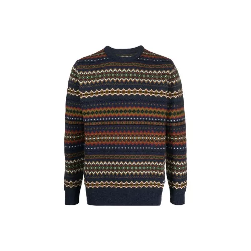 BARBOUR Graphic-print Wool Jumper