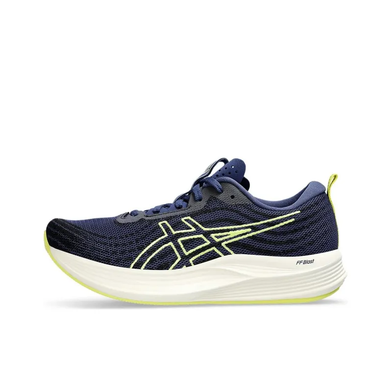 Asics EvoRide Speed Anti-Slip Wear-Resistant Low-Top Casual Running Shoes Women's White Blue Yellow-0