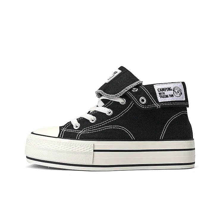 TALKING TOM Anti-Slip And Wear-Resistant Breathable Cushioning Low-Top Canvas Shoes Women's-6