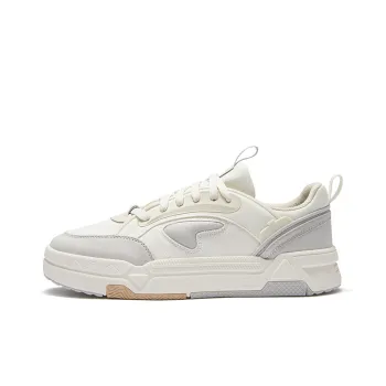 FILA FUSION BANK DX CVS Anti-Slip Wear-Resistant Low-Top Skateboard Shoes Men's Gray White