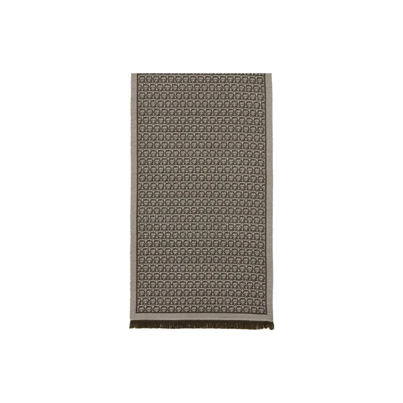 Ferragamo Knit Scarves Men Dark Brown-0