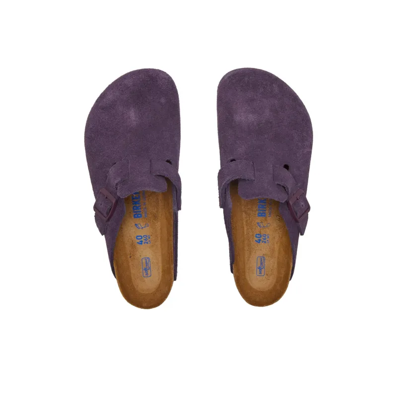 Birkenstock Boston Soft Footbed Suede Wine-2
