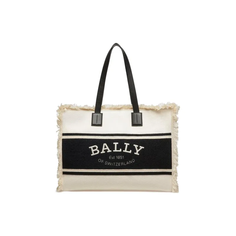 BALLY Canvas With Leather Canvas Bag, Tote Bag, Shopping Bag, Handbag, Shoulder Bag Women's-0