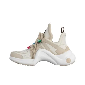 LOUIS VUITTON Archlight Low Top Casual Shoes 5cm Women's Beige