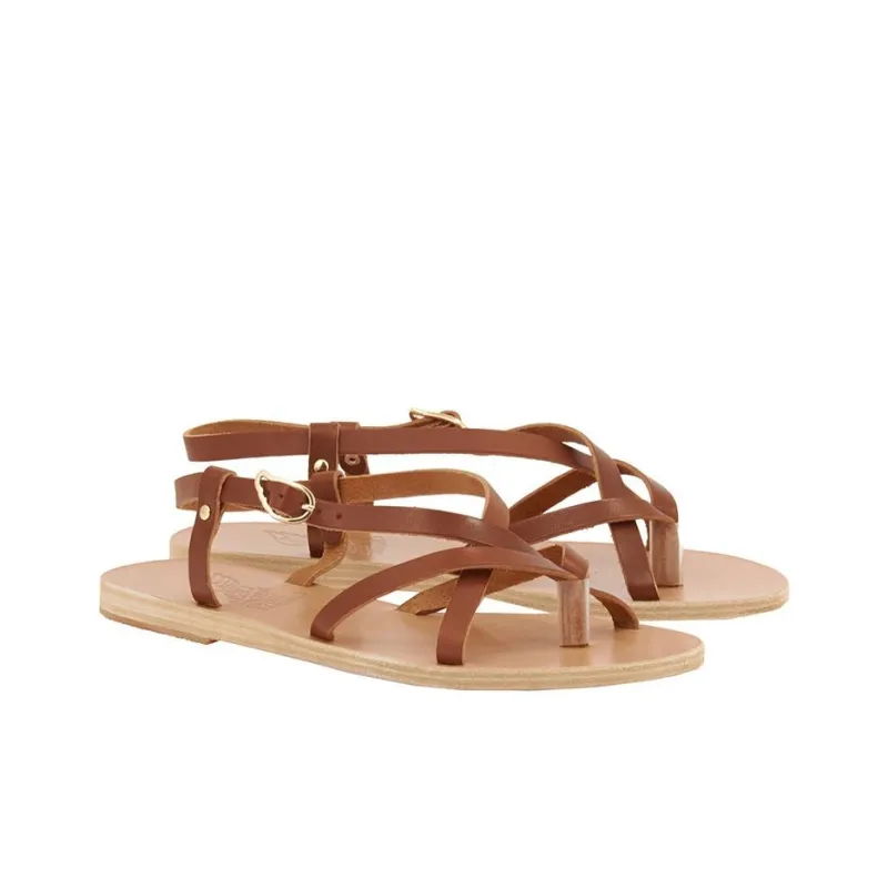 ANCIENT GREEK SANDALS Semele Strap Sandals Women's Brown-2