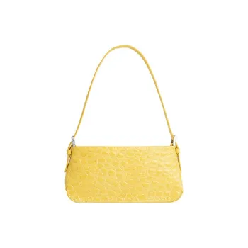 By Far Dulce Cow Leather Crossbody Bag Shoulder Bag Women's Yellow