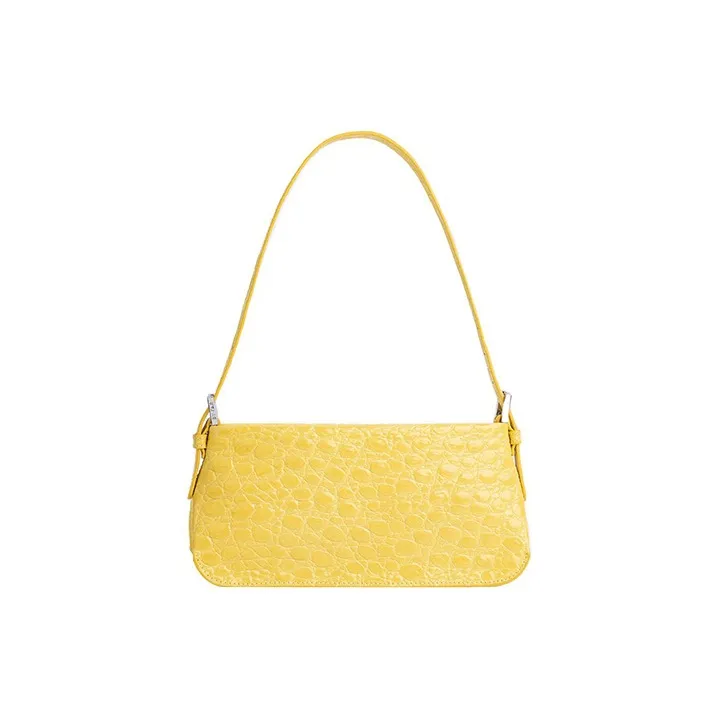 By Far Dulce Cow Leather Crossbody Bag Shoulder Bag Women's Yellow-0