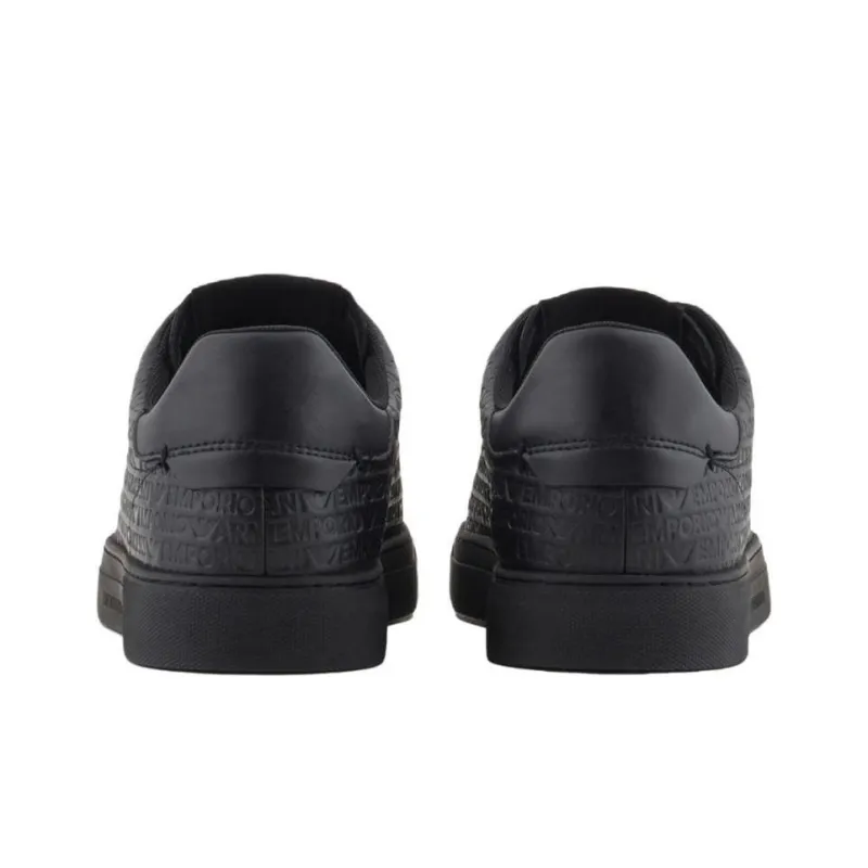 EMPORIO ARMANI Logo Debossed Low Top Sneakers-4