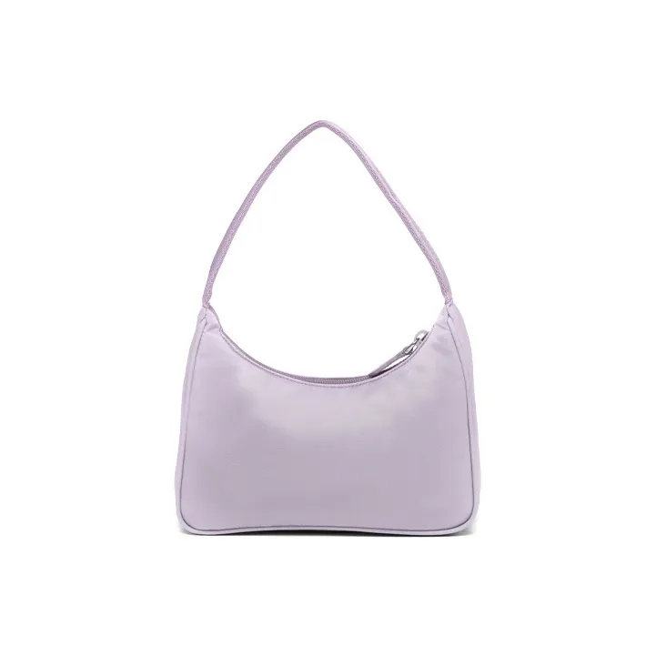PRADA Re Edition Re Nylon Recycled Nylon Handbag, Crossbody Bag Mini Women's Wisteria Purple Color-1