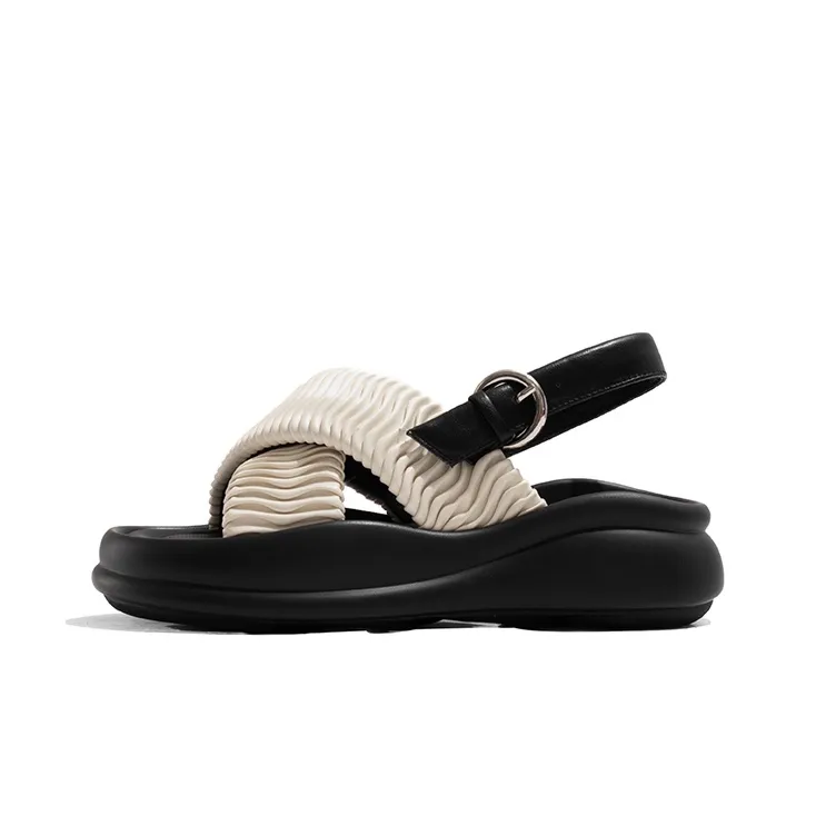 Old Meow Beach Sandals Women's White/Silver/Black-0