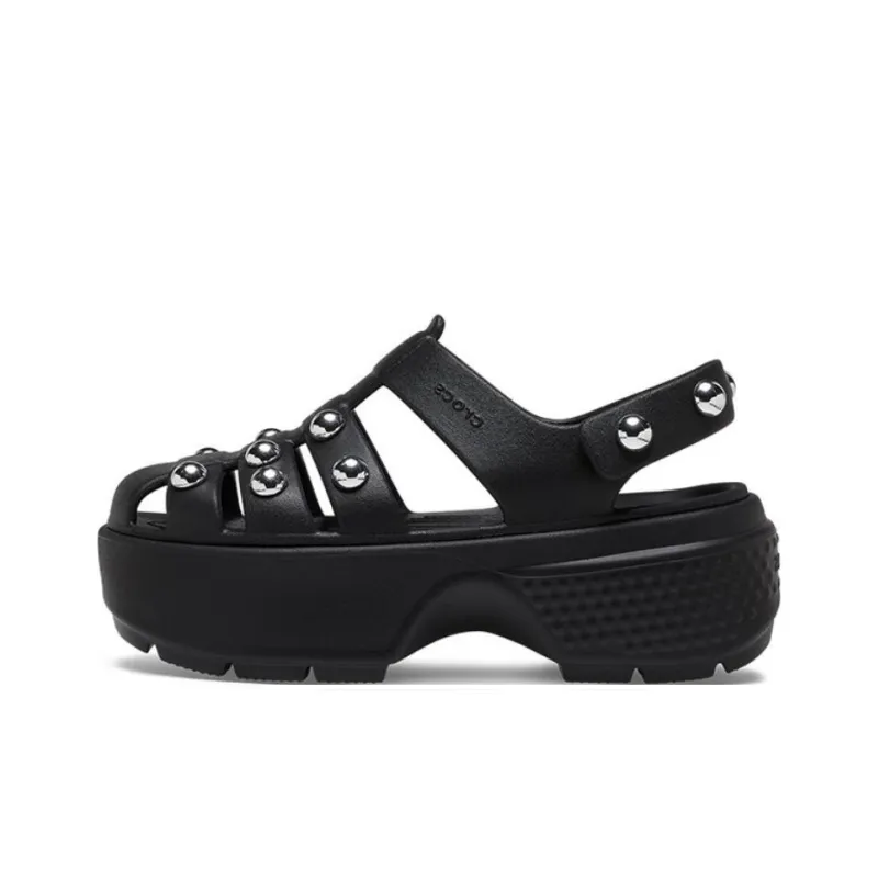Crocs Roman Sandals 5.5cm Women's Black-0