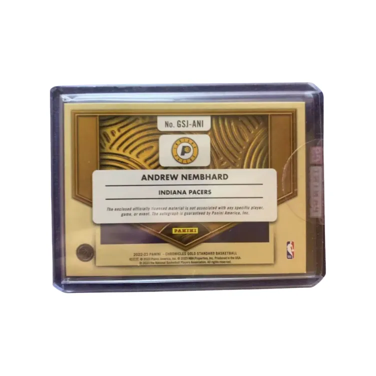 PANINI 2022 23RC Rising Stars Nembacher Walker Chronicles Jersey Material 10/99 Signature Card Pass Sports Cards 1 Pc-1
