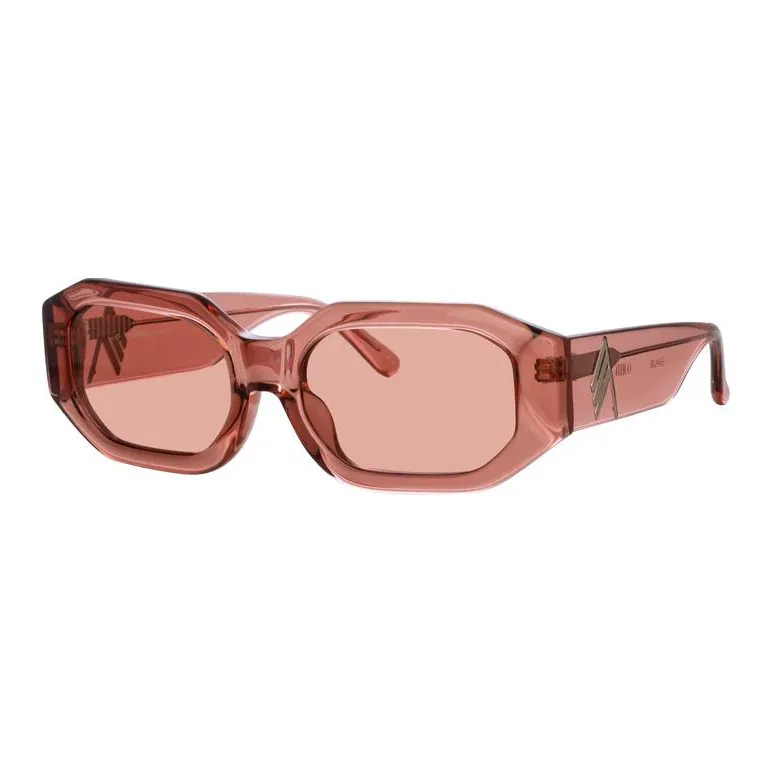 The Attico Acetate Irregular Shape Sunglasses Women's Pink-0