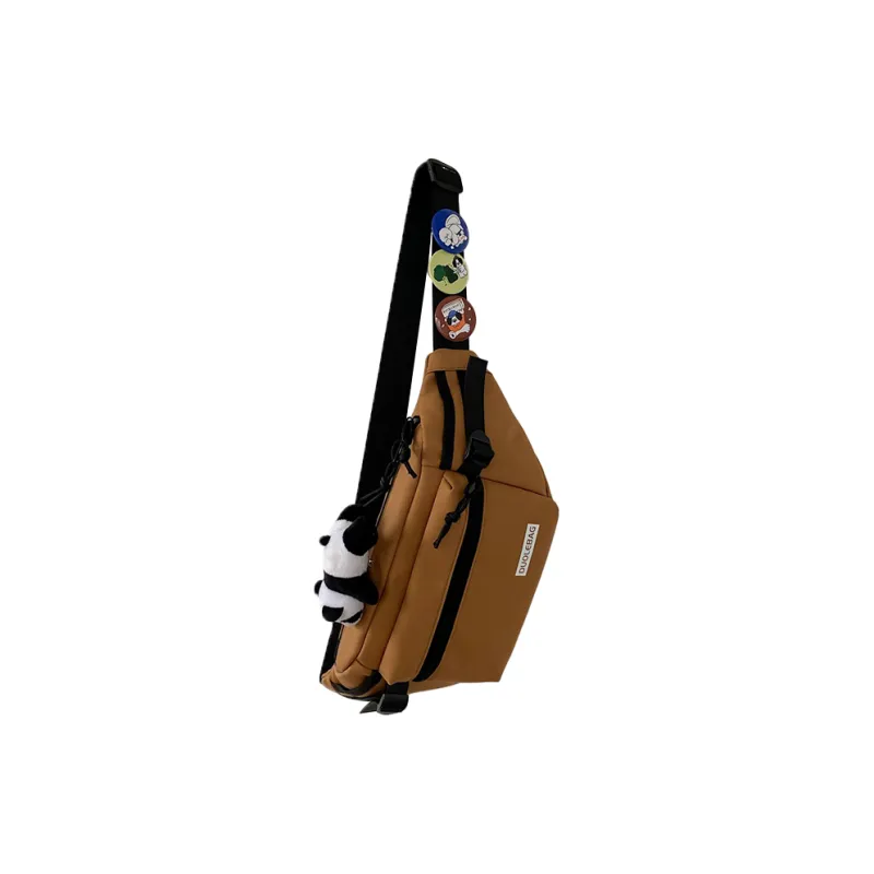 LEXI Nylon Crossbody Bag Fanny Pack Sling Bag Regular Unisex Multicolor-18