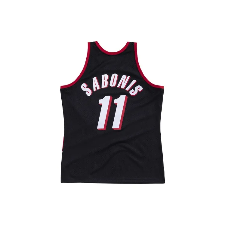 Mitchell & Ness Portland Trail Blazers 1999/00 Arvydas Sabonis Swingman Road Jersey-1