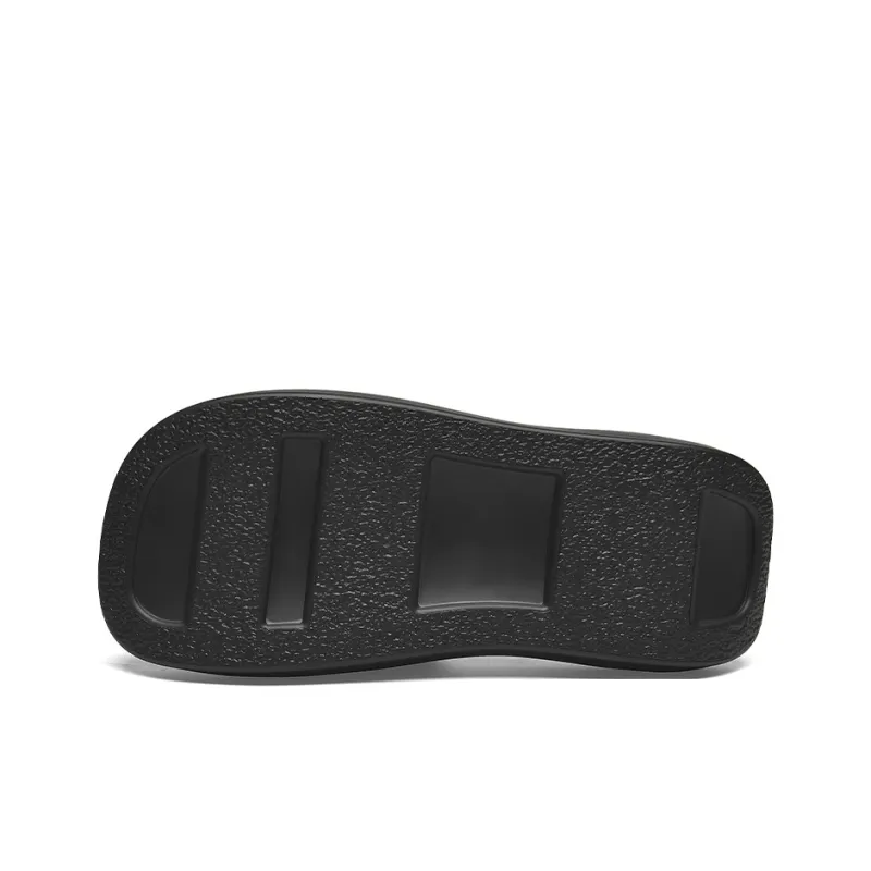 Cabbeen EVA Cut-Out Quiet Slip-Resistant Slide Slippers Men's White-9