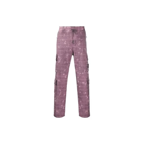 STONE ISLAND Knitted Sweatpants Men Purple