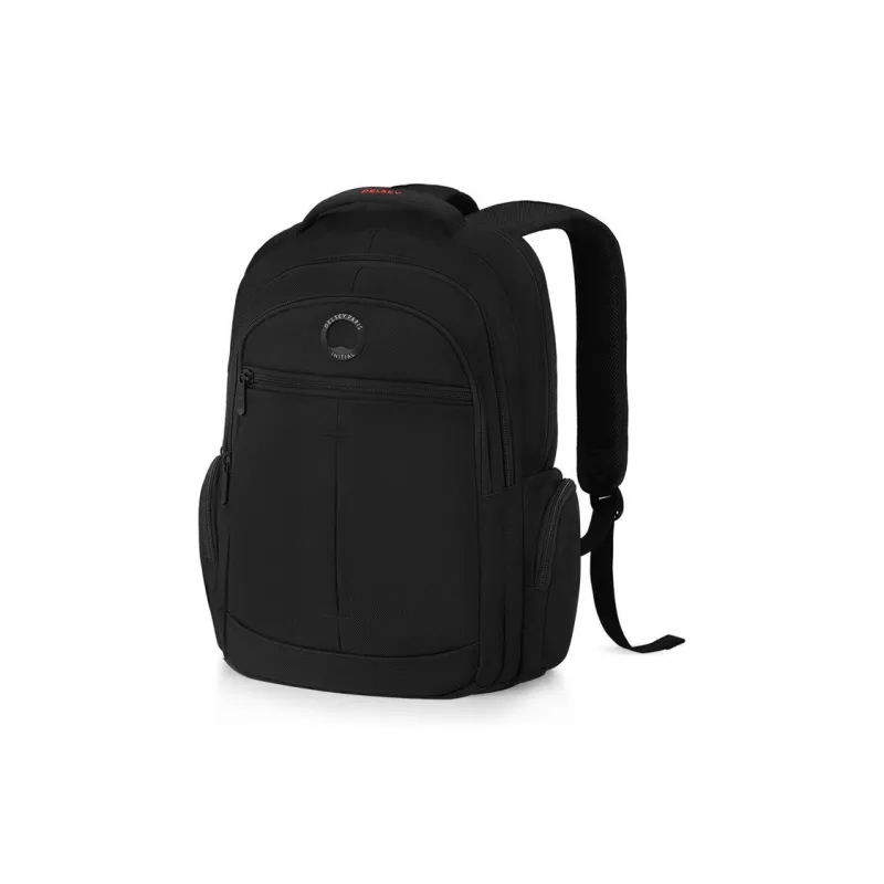 DELSEY Polyester Backpack Regular Unisex Pure Black/Pitch Black-1