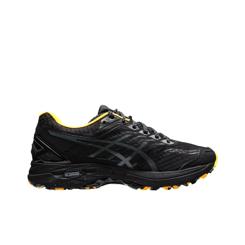Asics GT-2000 5 Trail PlasmaGuard Wear-resistant And Lightweight Low-Top Running Shoes Men's Black Yellow-1