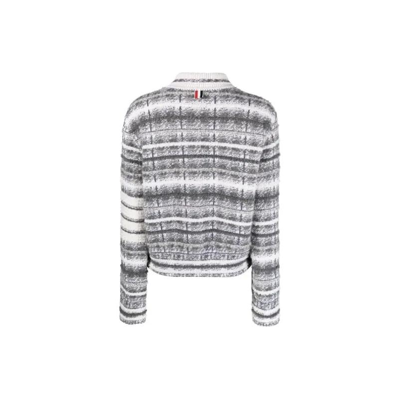 THOM BROWNE Collared Button-Up Jacket-1