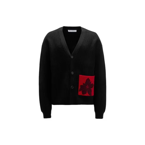 JW Anderson Flocked-flower Patch-pocket Cardigan