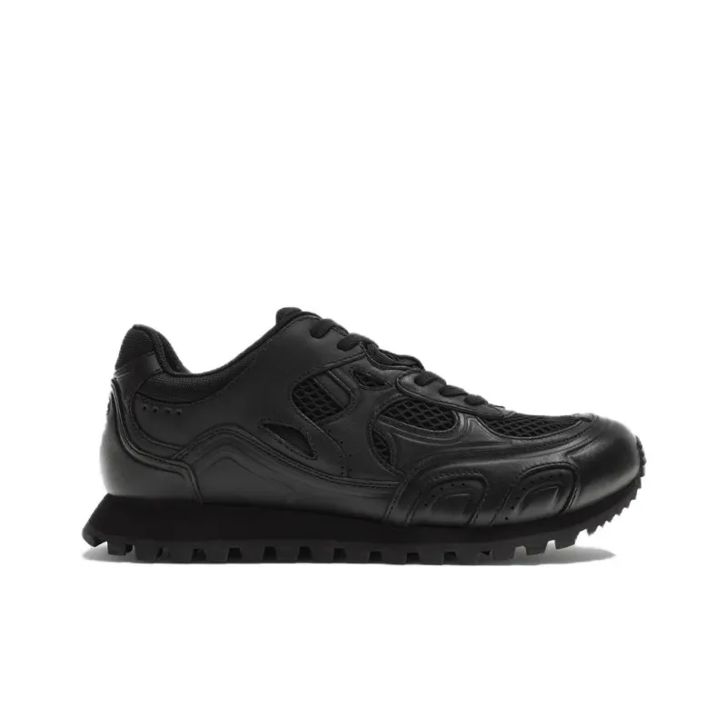 ZARA Anti-Slip Wear-Resistant Low-Top Casual Running Shoes Men's Black-1