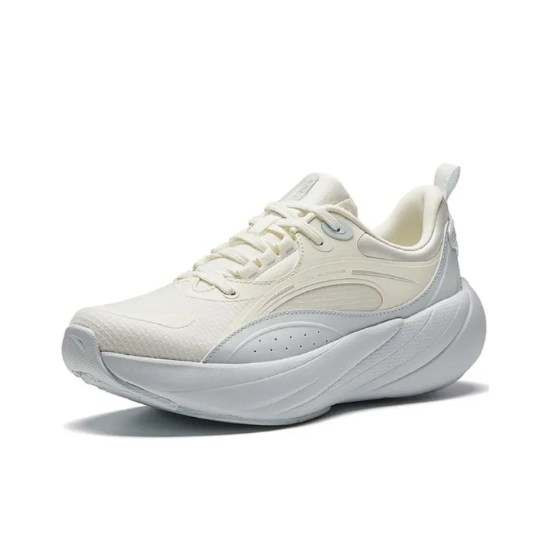 Anta Running Collection Anti Slip Wear Resistant Low Top Casual Running Shoes Women's White Blue-1