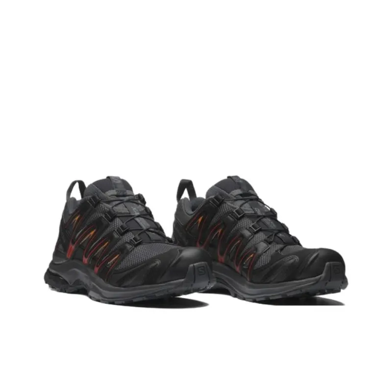 SALOMON XA PRO 3D Anti-Slip Wear-Resistant Low-Top Casual Shoes Unisex Black Red-2