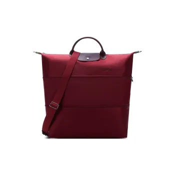 LONGCHAMP Le Pliage Green Fabric Travel Bag Dumpling Bag Handbag Shoulder Bag Unisex Red