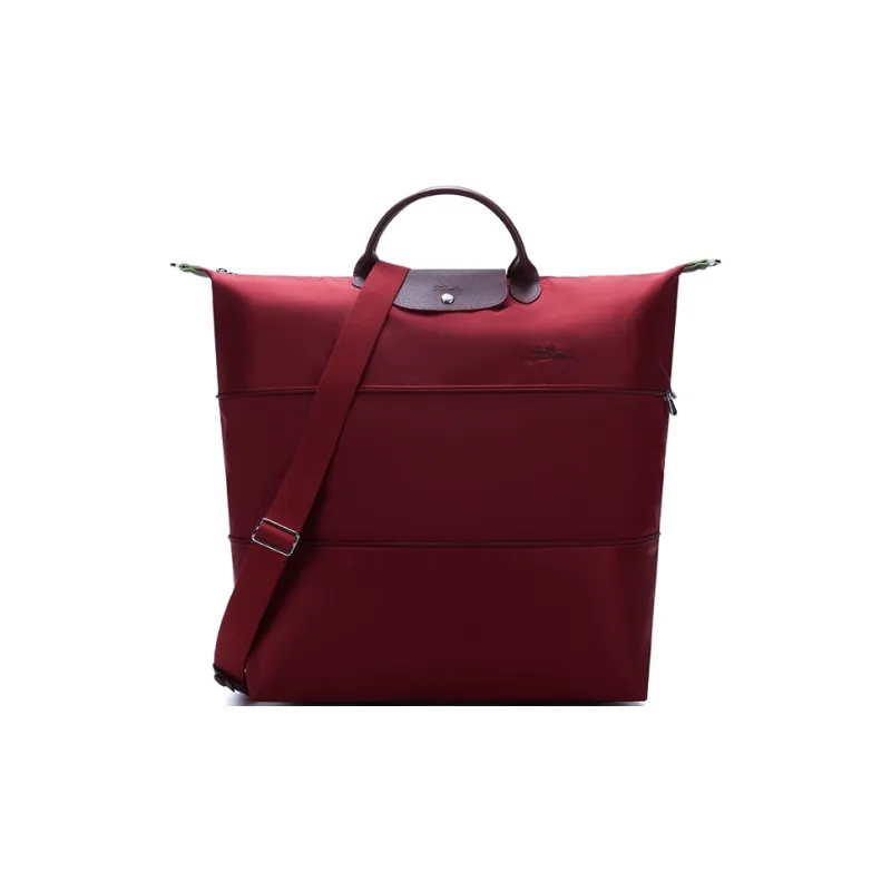 LONGCHAMP Le Pliage Green Fabric Travel Bag Dumpling Bag Handbag Shoulder Bag Unisex Red-0