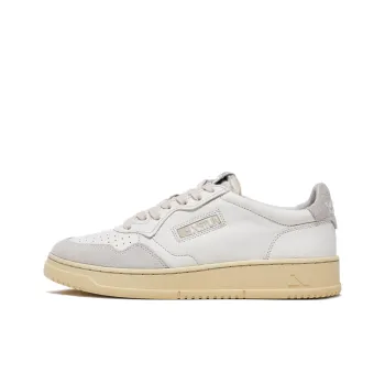 AUTRY Open Low Leather Suede 'White'