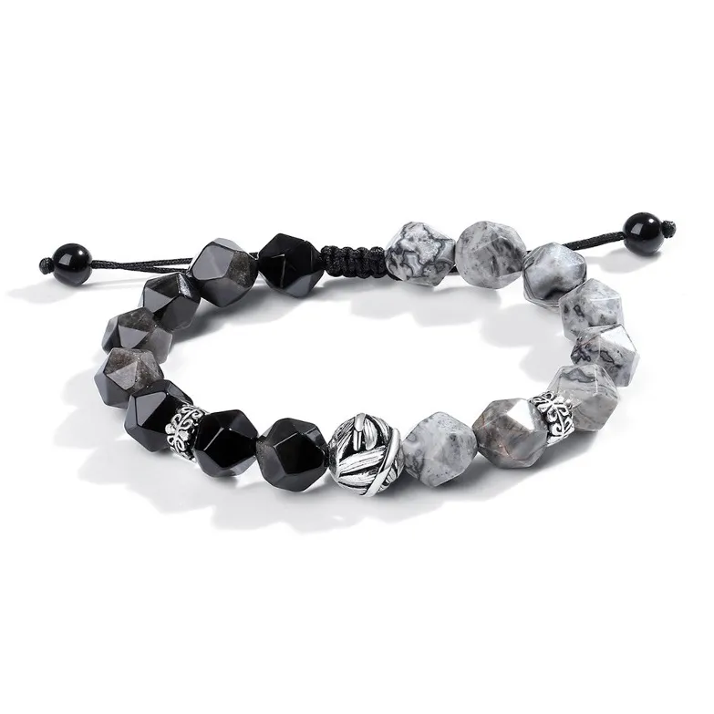 ASTAR HADES Obsidian Jade Bracelets Unisex-2