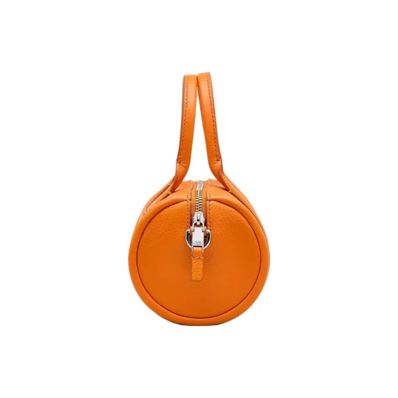 MARC JACOBS Full Grain Leather Shoulder Bag, Crossbody Bag, Handbag Mini Women's Orange-1