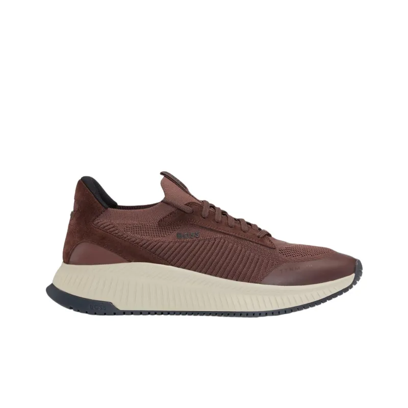 HUGO BOSS Low Top Casual Shoes Men's Dark Red-1