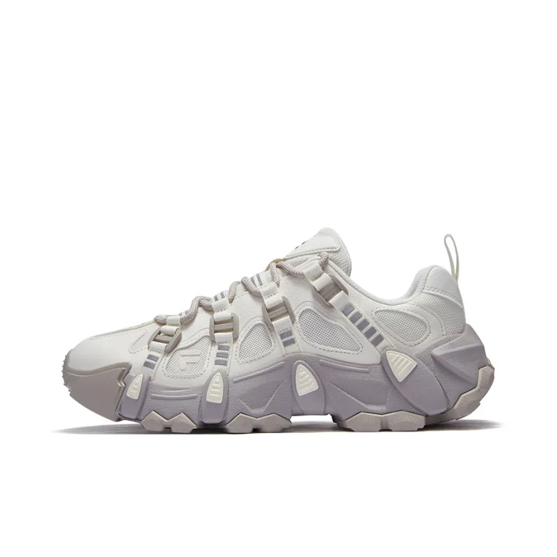 FILA FUSION EXOCET Anti-Slip Wear-Resistant Breathable Moisture-Wicking Low-Top Casual Shoes Men's Ecru-0